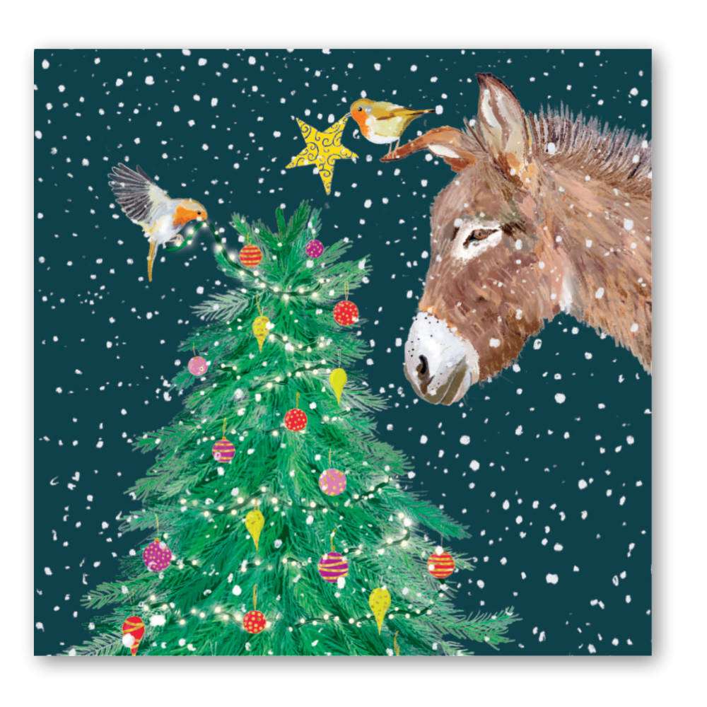 Hope Pastures Christmas Card-Placing the star