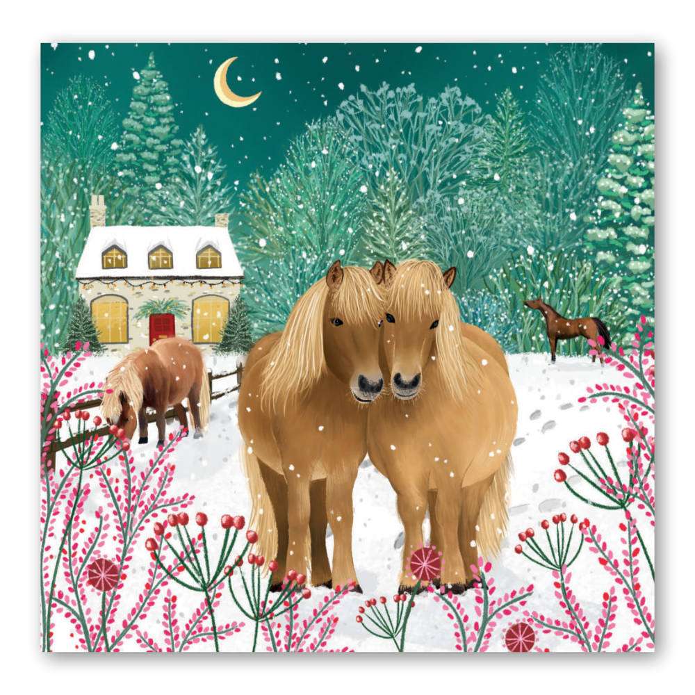 Hope Pastures Christmas Cards: Winter Ponies
