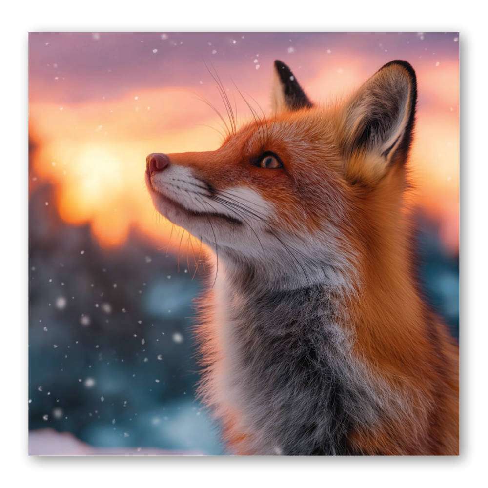 Hope Pastures Christmas Cards: Sunset Fox