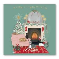 Hope Pastures Christmas Cards: Fireside friends