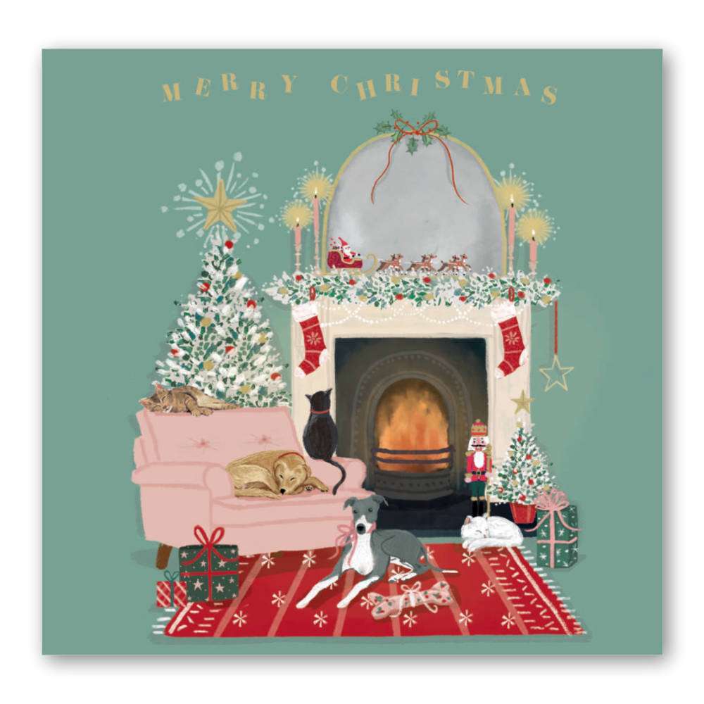 Hope Pastures Christmas Cards: Fireside friends